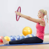 Darrahopens Sports & Fitness Powertrain Pilates Ring Band Yoga Home Workout Exercise Band Pink