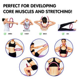 Darrahopens Sports & Fitness Powertrain Pilates Ring Band Yoga Home Workout Exercise Band Pink