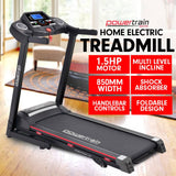 Darrahopens Sports & Fitness Powertrain V30 Foldable Treadmill Manual Incline Home Gym Cardio
