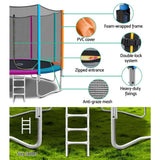 darrahopens Sports & Fitness > Trampolines 10FT Trampoline Round Trampolines Kids Safety Net Enclosure Pad Outdoor Gift Multi-coloured