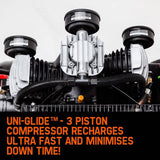 Darrahopens Tools > Air Compressor UNIMAC 8HP Air Compressor 115PSI 120L Petrol Powered Industrial Air Conditioning