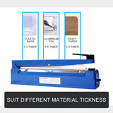 Darrahopens Tools > Industrial Tools 400mm Electric Heat Sealer Sealing Machine Impulse Plastic Poly Bag AU PLUG