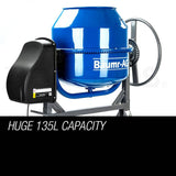 darrahopens Tools > Industrial Tools Baumr-AG 135L Cement Concrete Mixer Electric Portable Construction Sand Gravel