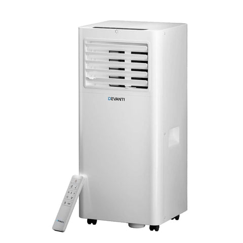 Darrahopens Tools > Industrial Tools Devanti Portable Air Conditioner 7000BTU Cooling Mobile Fan Cooler Dehumidifier