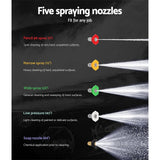 darrahopens Tools > Industrial Tools Giantz 4800PSI 20M Petrol High Pressure Cleaner Washer Water Jet Hose Gurney