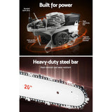 darrahopens Tools > Industrial Tools Giantz 52 CC Chainsaw Petrol Pruning Chain Saw Top Handle Commercial E-Start