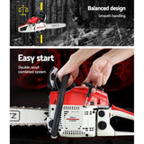 darrahopens Tools > Industrial Tools GIANTZ 52CC Petrol Commercial Chainsaw Chain Saw Bar E-Start Pruning