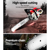 darrahopens Tools > Industrial Tools Giantz 62CC Chainsaw Commercial Petrol 20" Bar E-Start 20 Bar Pruning Chain Saw