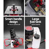 darrahopens Tools > Industrial Tools Giantz 80CC Petrol Post Hole Digger Drill Borer Fence Extension Auger Bits