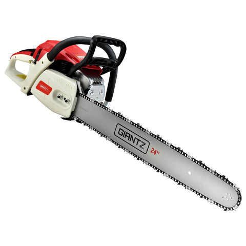 darrahopens Tools > Industrial Tools Giantz 88cc Commercial Petrol Chainsaw E-Start 24 Bar Pruning Chain Saw