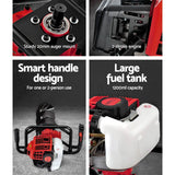 darrahopens Tools > Industrial Tools Giantz 92CC Petrol Post Hole Digger Drill Borer Fence Extension Auger Bits