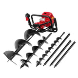 darrahopens Tools > Industrial Tools Giantz 92CC Petrol Post Hole Digger Drill Borer Fence Extension Auger Bits