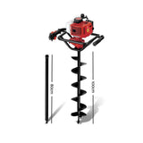 darrahopens Tools > Industrial Tools Giantz 92CC Petrol Post Hole Digger Drill Borer Fence Extension Auger Bits
