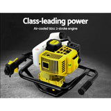 darrahopens Tools > Industrial Tools Giantz 92CC Post Hole Digger Petrol Auger Drill Borer Fence Earth Power 300mm