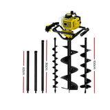 darrahopens Tools > Industrial Tools Giantz Post Hole Digger 92CC Petrol Auger Diggers Drill Borer Fence Earth Power