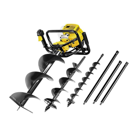 darrahopens Tools > Industrial Tools Giantz Post Hole Digger 92CC Petrol Auger Diggers Drill Borer Fence Earth Power