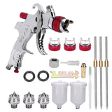 Darrahopens Tools > Industrial Tools Spray Gun Kit HVLP Gravity Feed Air Paint Sprayer 3 Nozzles 1.4mm 1.7mm 2mm