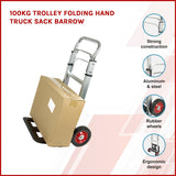 darrahopens Tools > Other Tools 100kg Trolley Folding Hand Truck Sack Barrow