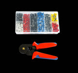 darrahopens Tools > Other Tools 1200Pcs Bootlace Ferrule Crimper kit 0.25-10mm2 Cord End Ratchet Crimping Tool