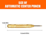 Darrahopens Tools > Other Tools 125mm/5" Automatic Centre Punch Adjustable Spring Loaded Metal Drill Tool Glod
