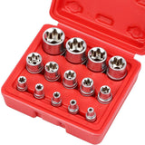 Darrahopens Tools > Other Tools 14Pc E Torx Socket Set Female Start Bit External Hex Torque E4-E24 With Case