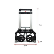 darrahopens Tools > Other Tools 150KG Portable Cart Folding Dolly Push Truck Hand Collapsible Luggage Trolley