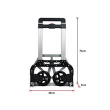 darrahopens Tools > Other Tools 150KG Portable Cart Folding Dolly Push Truck Hand Collapsible Luggage Trolley