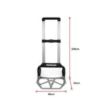 darrahopens Tools > Other Tools 150KG Portable Cart Folding Dolly Push Truck Hand Collapsible Luggage Trolley
