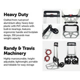 darrahopens Tools > Other Tools 150KG Portable Cart Folding Dolly Push Truck Hand Collapsible Luggage Trolley