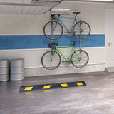 darrahopens Tools > Other Tools 180cm Heavy Duty Rubber Curb Parking Guide Wheel Driveway Stopper Reflective Yellow