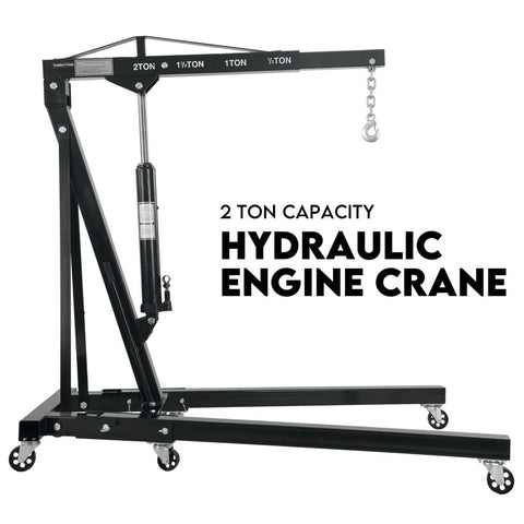 Darrahopens Tools > Other Tools 2 Ton Hydraulic Engine Crane Folding Hoist Stand Mobile Garage Workshop