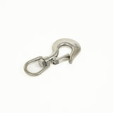 darrahopens Tools > Other Tools 304 Stainless Steel Swivel Lift Clevis Chain Crane Hook with Safety Lock 650kg