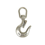 darrahopens Tools > Other Tools 304 Stainless Steel Swivel Lift Clevis Chain Crane Hook with Safety Lock 650kg