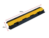 darrahopens Tools > Other Tools 3pcs 2-Cable Rubber Electrical Wire Cover Heavy Duty Protector Dual Channel