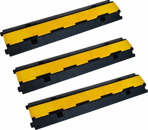 darrahopens Tools > Other Tools 3pcs 2-Cable Rubber Electrical Wire Cover Heavy Duty Protector Dual Channel