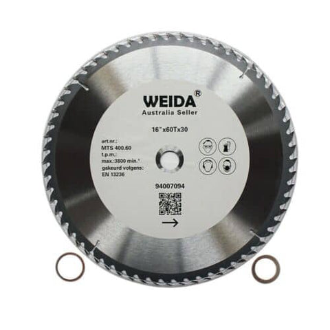 Darrahopens Tools > Other Tools 3x 400mm 60T Wood Circular Saw Blade Cutting Disc 16” TCT 25.4/22.3mm Kerf3.5