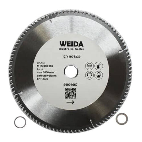 Darrahopens Tools > Other Tools 3x300mm 100T Wood Circular Saw Blade Cutting 12" Bore 30/25.4/22.23 mm K3.2mm