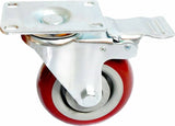darrahopens Tools > Other Tools 4 x 4" Heavy Duty PU Swivel Castor Wheels With Brake