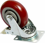 darrahopens Tools > Other Tools 4 x 4" Heavy Duty PU Swivel Castor Wheels With Brake