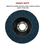 darrahopens Tools > Other Tools 50x Pack Premium Zirconia Flap Disc Sanding Grinding 115mm 4.5" 40 Grit