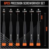 Darrahopens Tools > Other Tools 6Pc Precision Screwdriver Set Phillips Slotted Electronic PC Repair Small Driver