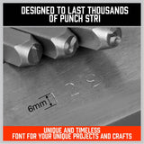 Darrahopens Tools > Other Tools 9Pc 6mm Number Stamp Punches Set Metal Plastic Wood Leather With Storage Case
