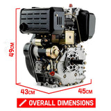 darrahopens Tools > Other Tools Baumr-AG 10HP Diesel Stationary Engine Electric Start OHV Replacement Motor