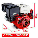Darrahopens Tools > Other Tools Baumr-AG 13HP Petrol Stationary Engine OHV 4 Stroke Horizontal Shaft Electric Start Motor