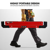 Darrahopens Tools > Other Tools Baumr-AG 2 x Steel Saw Horse, Folding Height Adjustable Sawhorse, 1180kg Capacity, 2x4 Support Arms