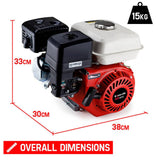 darrahopens Tools > Other Tools Baumr-AG 6.5HP Petrol Stationary Engine Motor 4-Stroke OHV Horizontal Shaft Recoil Start