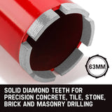 darrahopens Tools > Other Tools Baumr-AG Diamond Core Drill Bit 63mm Concrete Wet Dry Tile Stone Brick Marble 1-1/4 UNC
