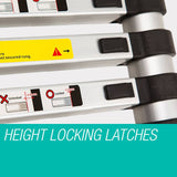 darrahopens Tools > Other Tools Bullet 2m Telescopic Aluminium Ladder Alloy Extension Extendable Steps