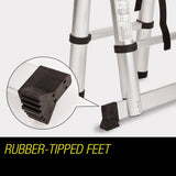darrahopens Tools > Other Tools Bullet 3.8m Multipurpose Telescopic Folding Ladder Aluminium Alloy Extension