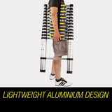 darrahopens Tools > Other Tools Bullet 3.8m Multipurpose Telescopic Folding Ladder Aluminium Alloy Extension